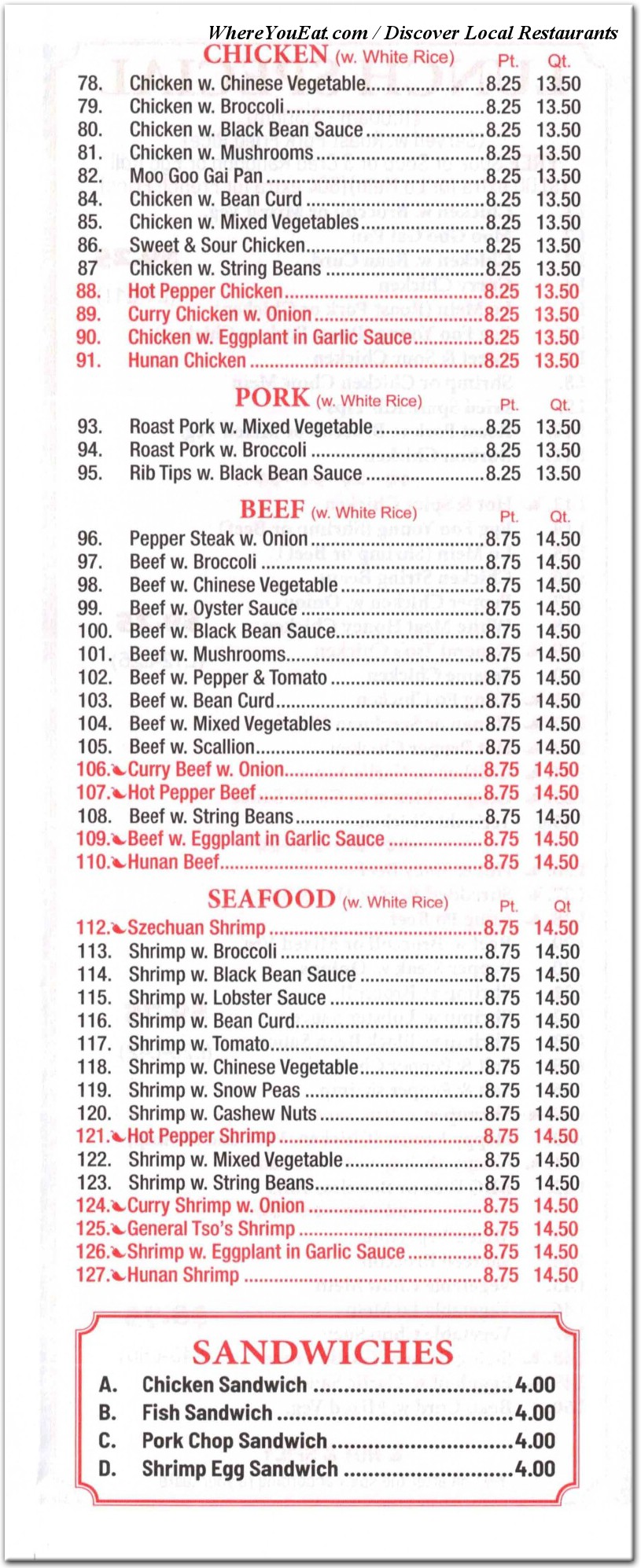 menu image