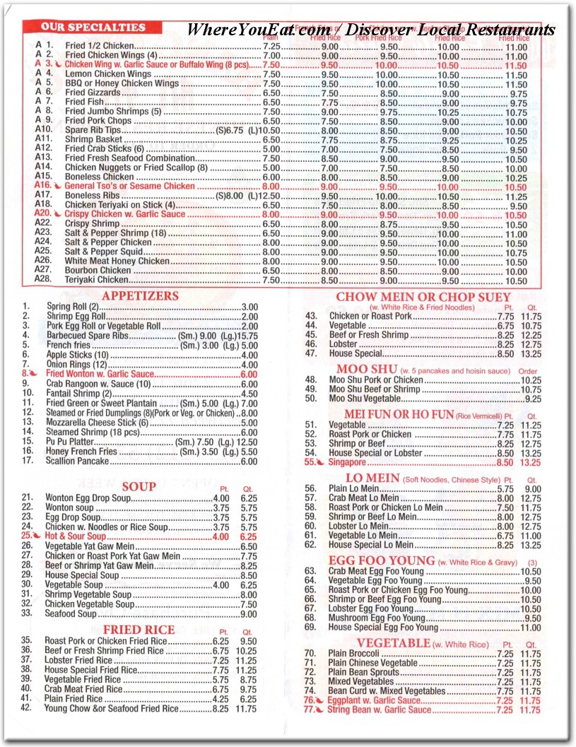 menu image