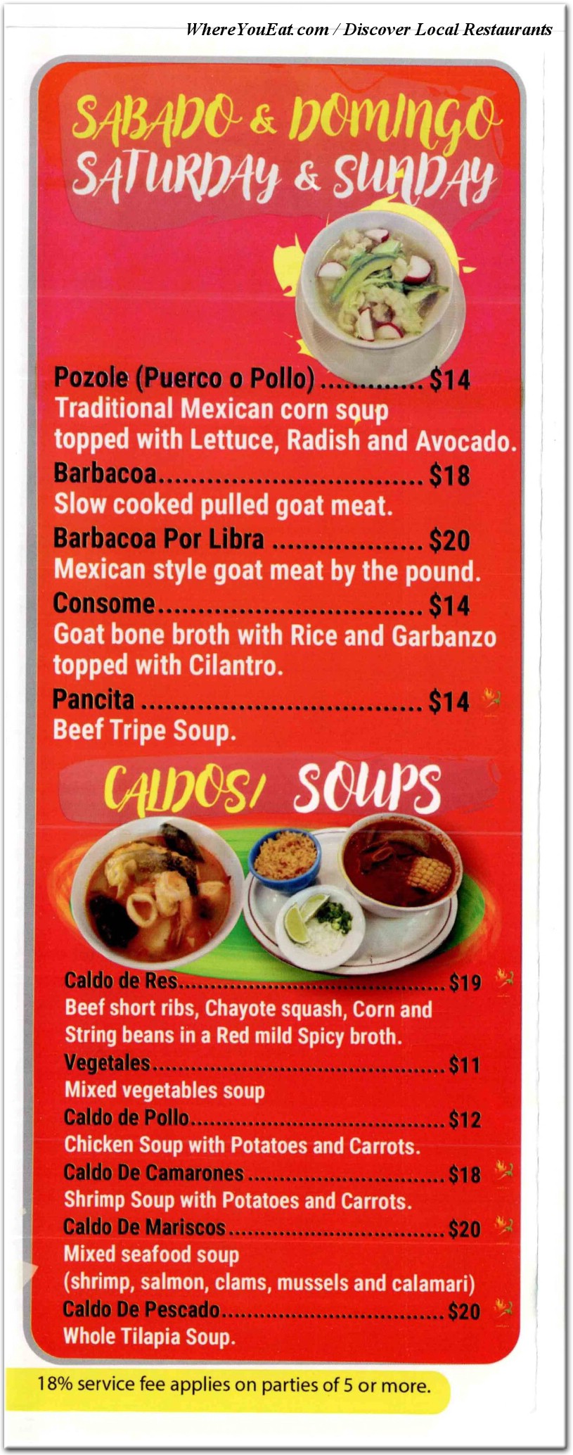 menu image