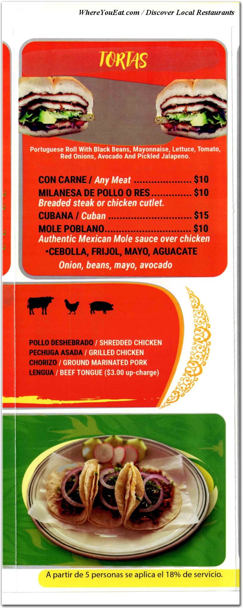 menu image