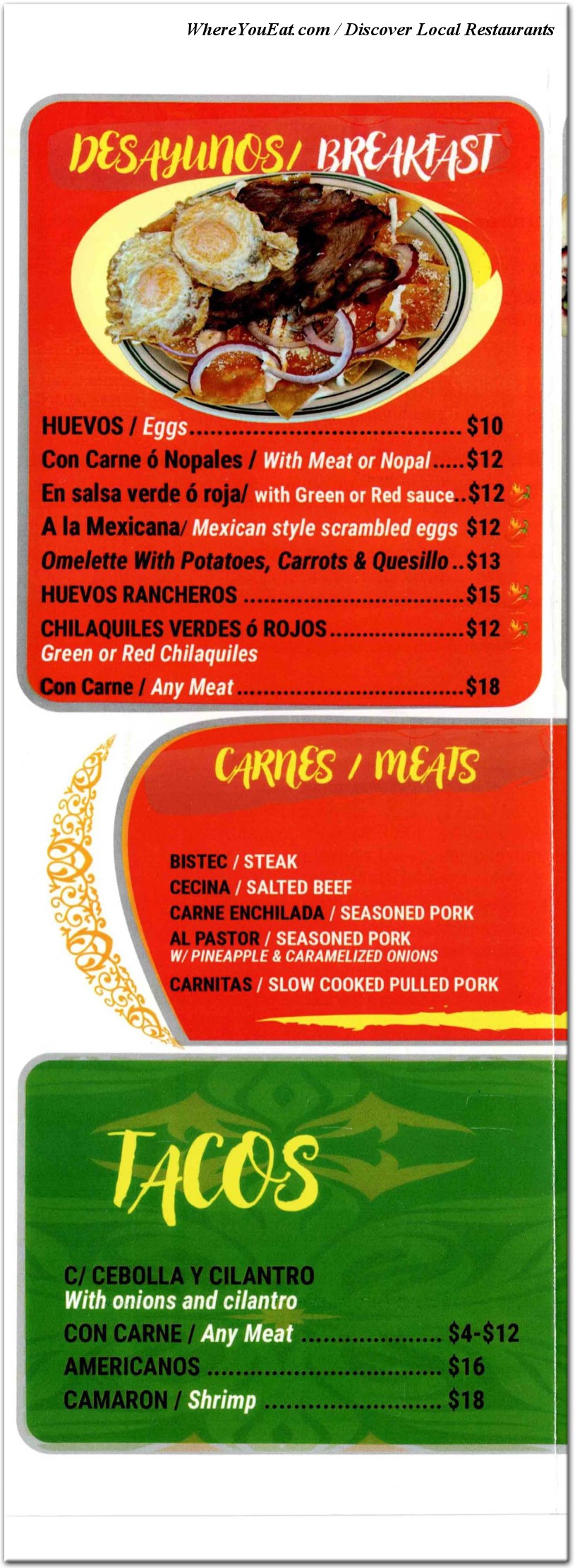 menu image