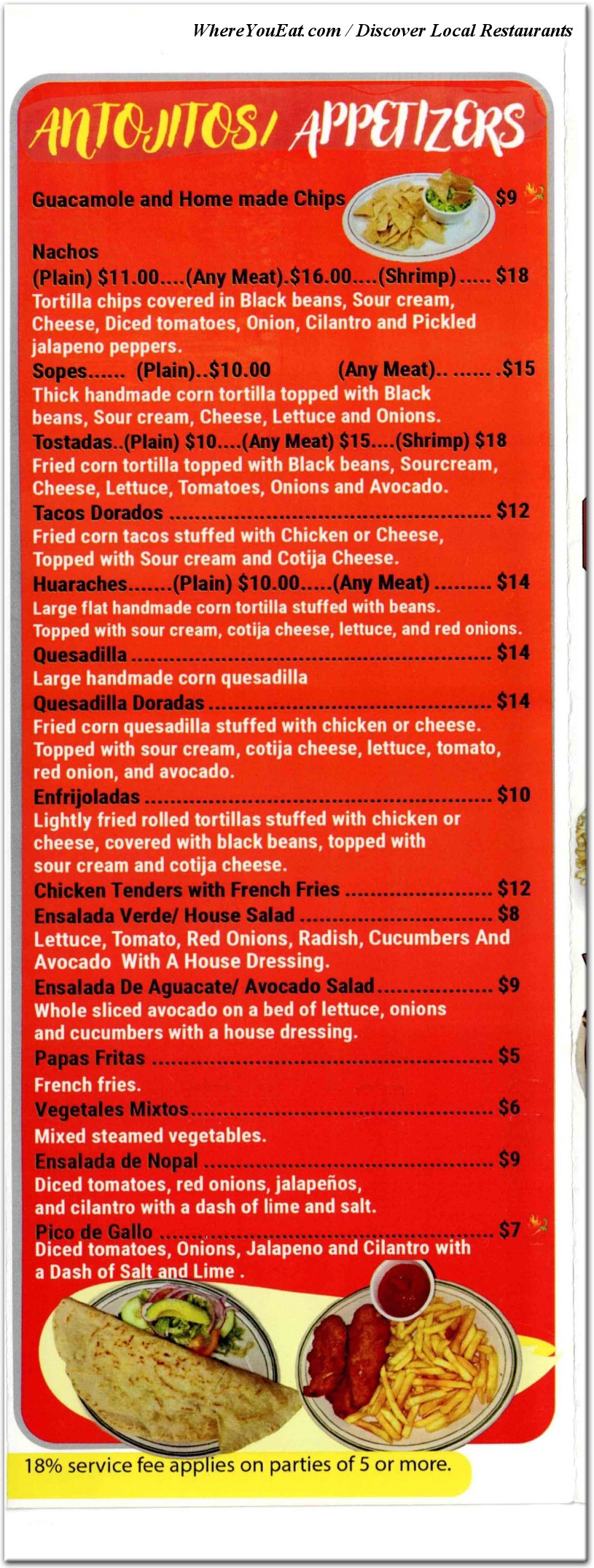 menu image