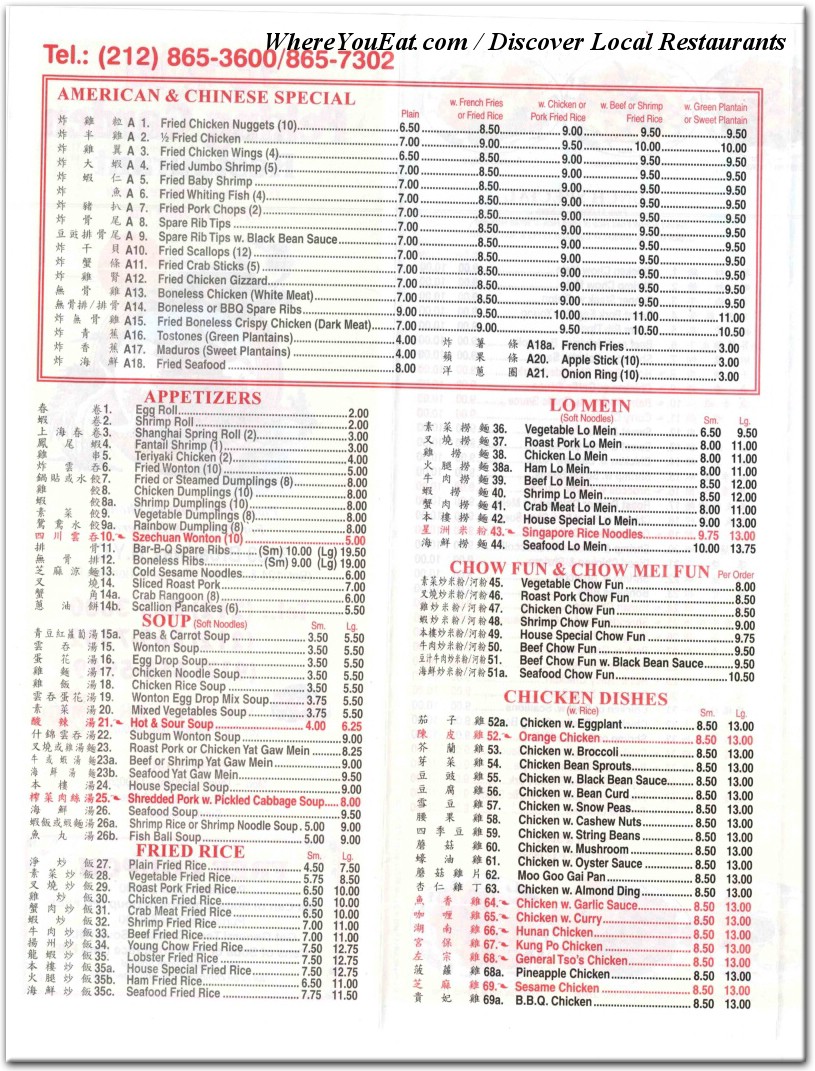 menu image