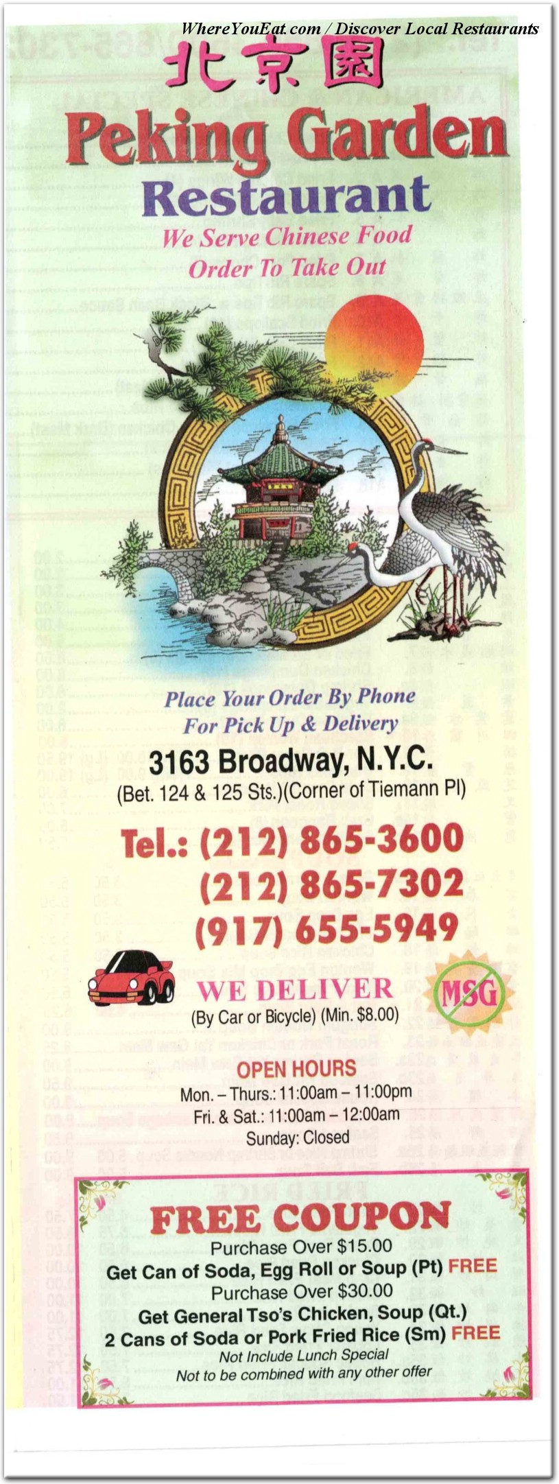 menu image