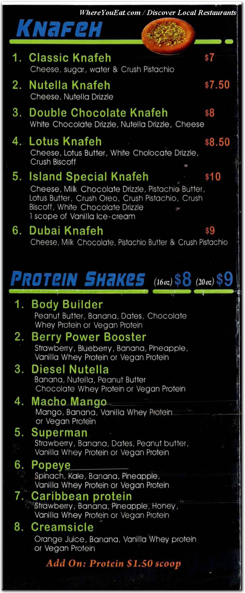 menu image