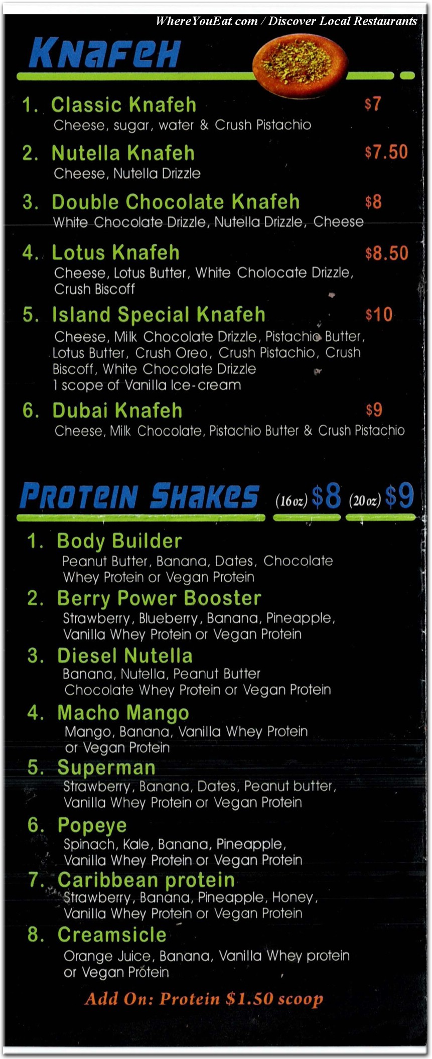 menu image