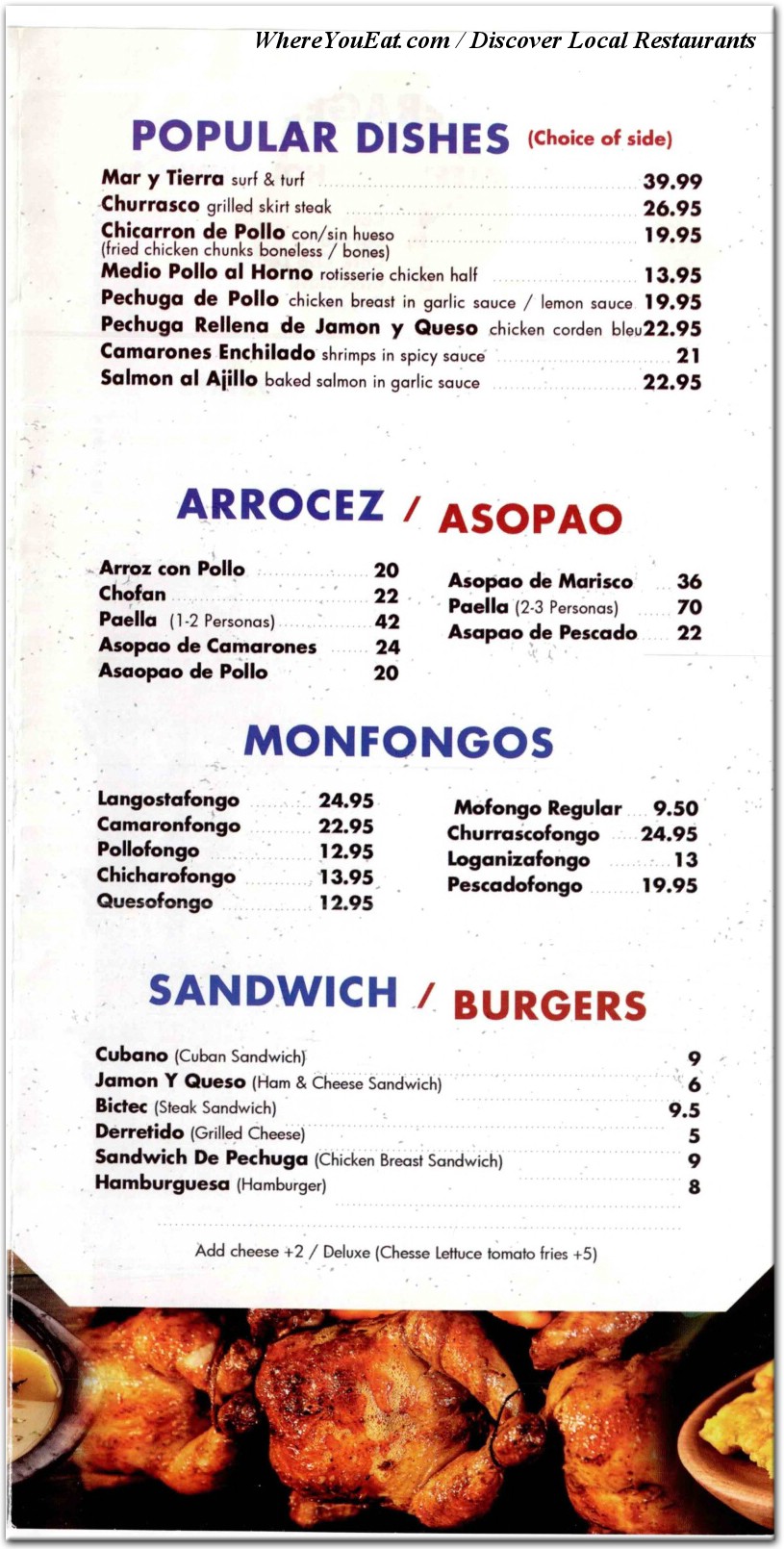 menu image