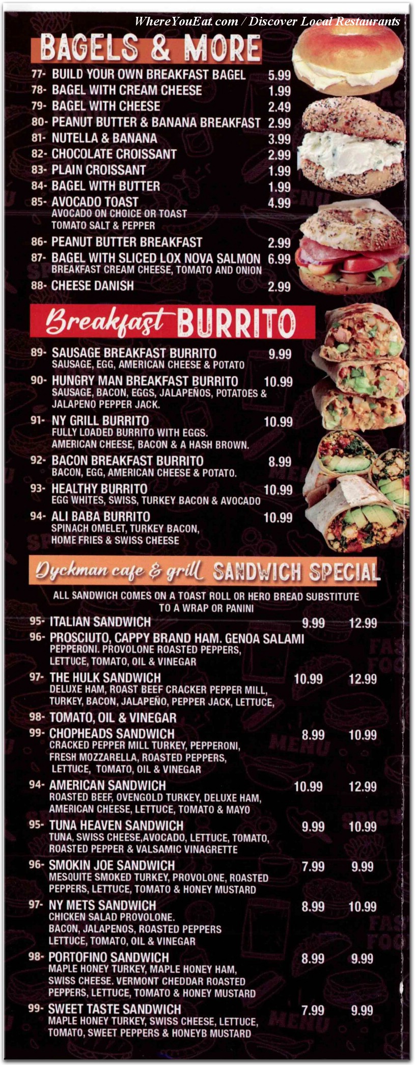menu image