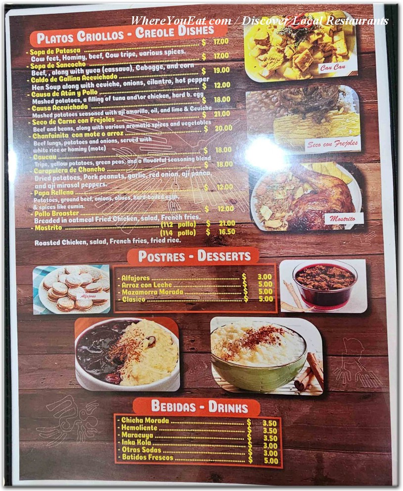 menu image