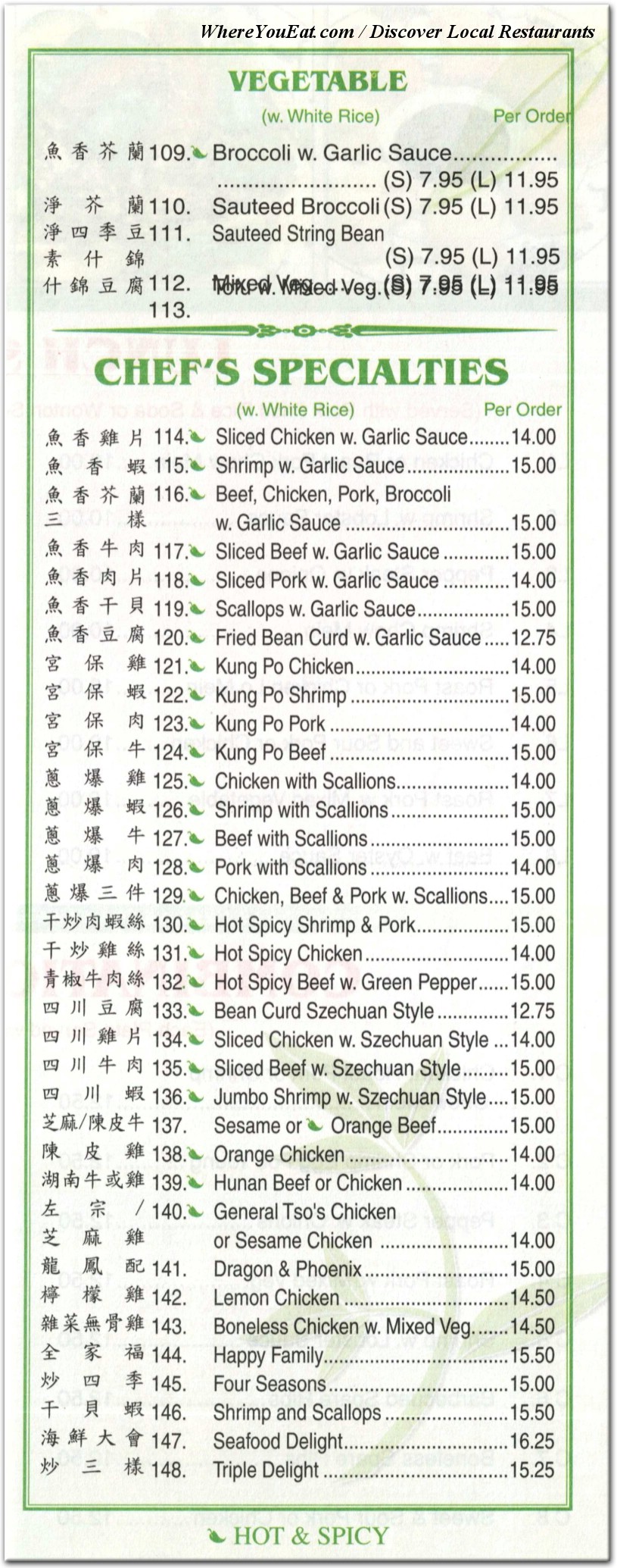 menu image