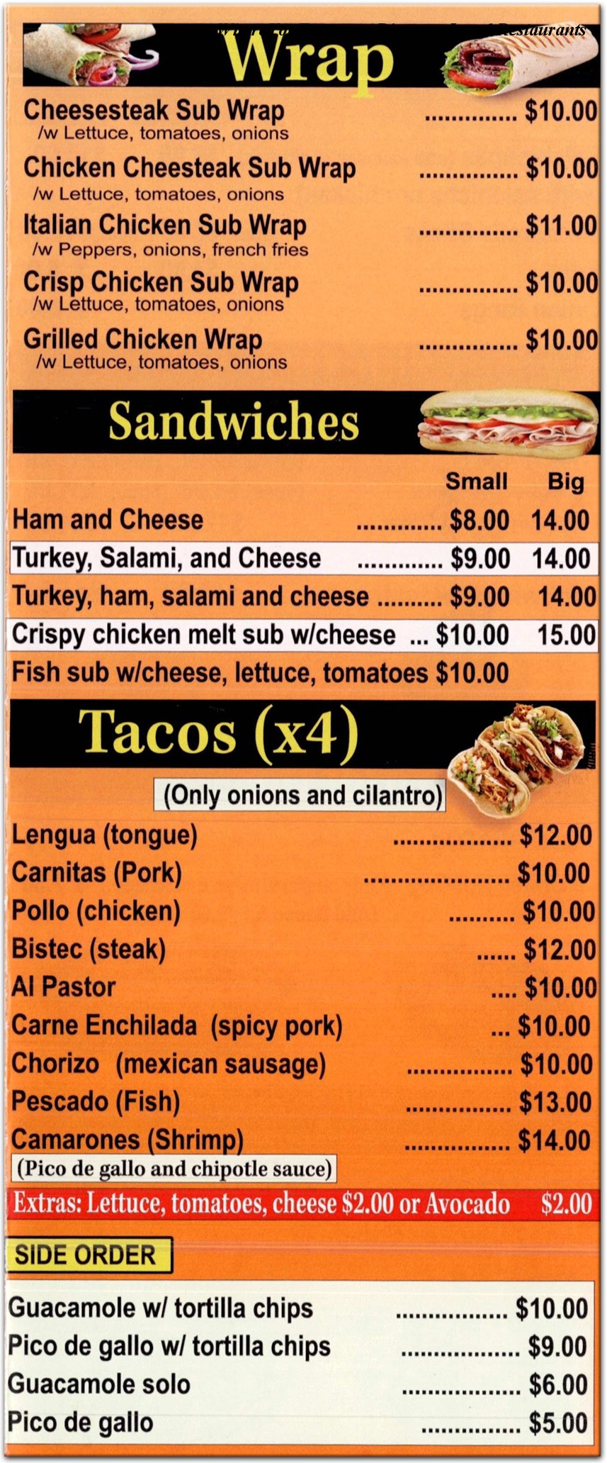 menu image