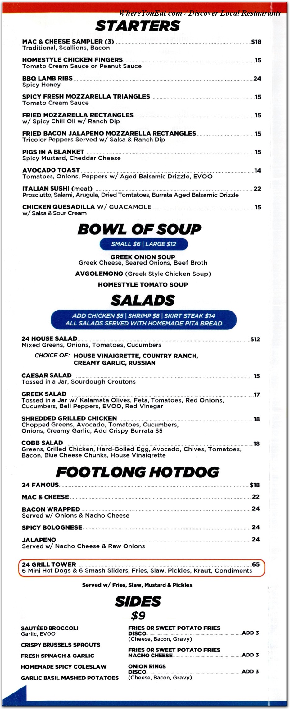 menu image