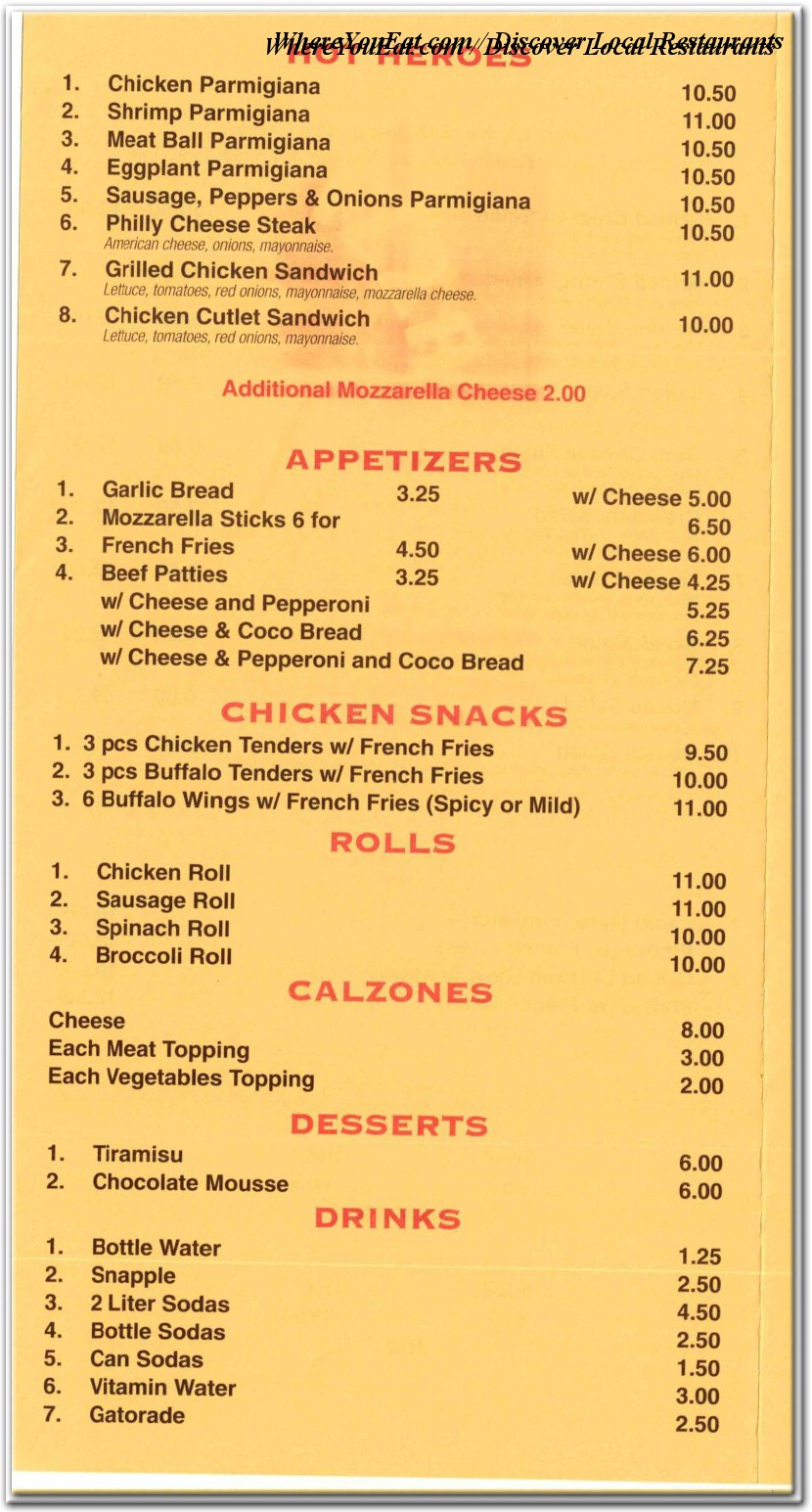 menu image