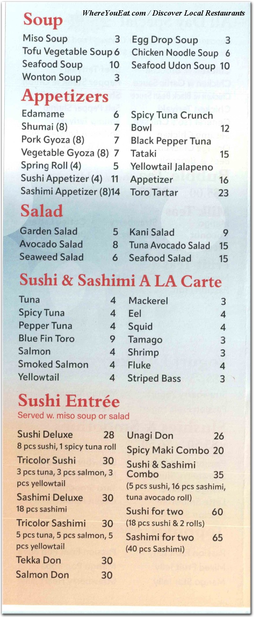 menu image