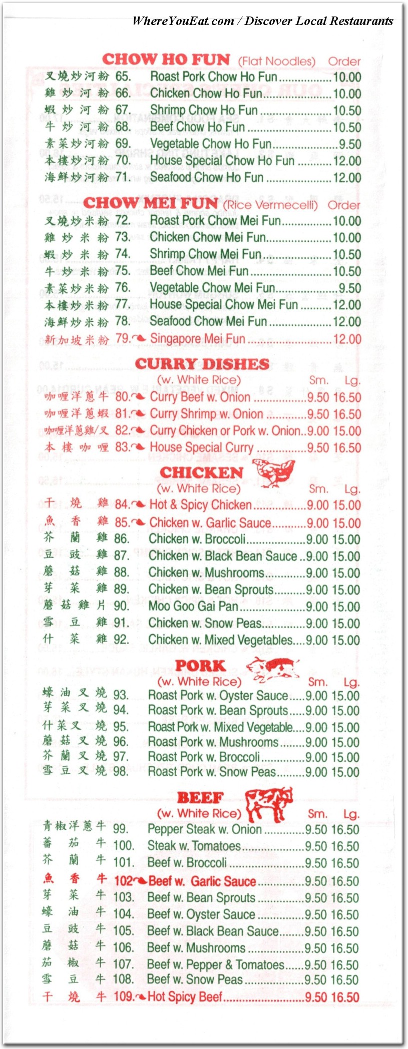 menu image