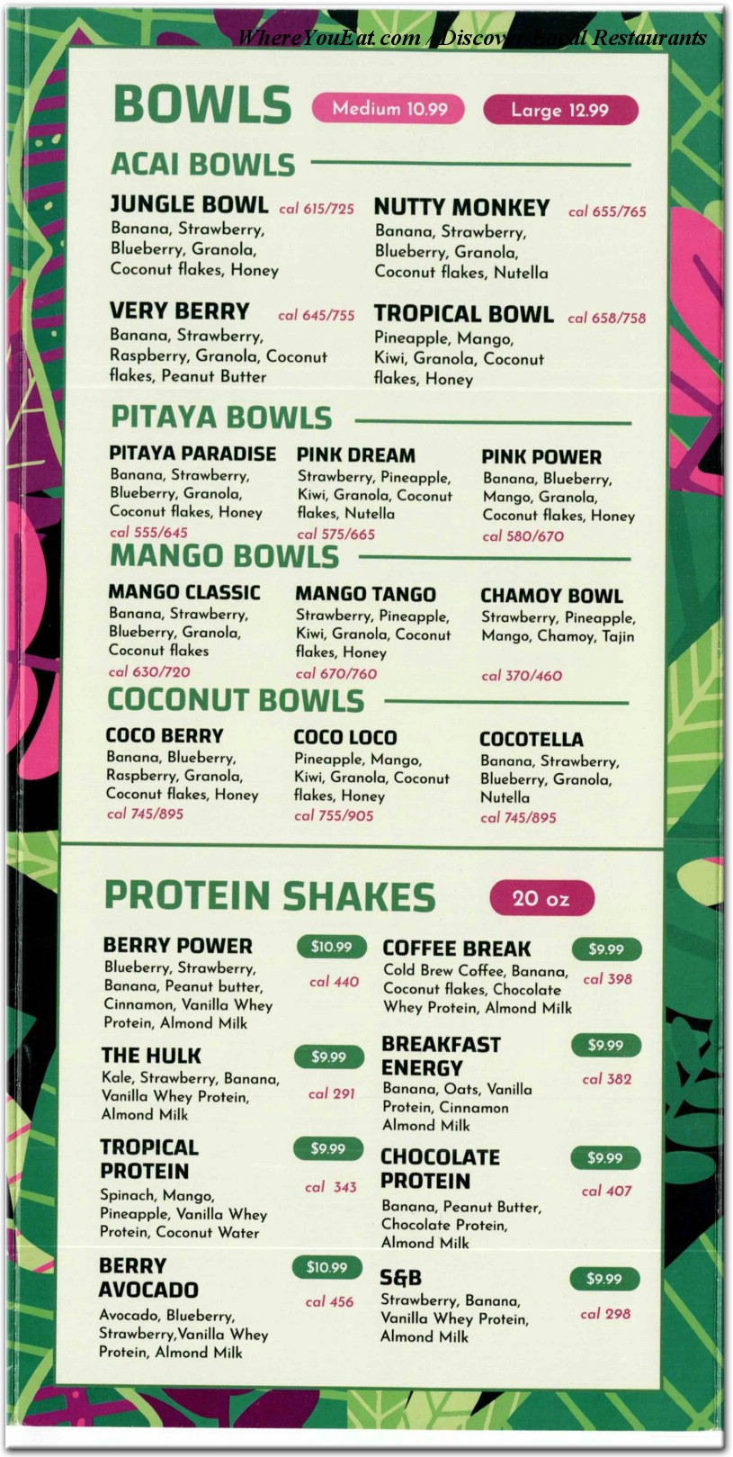 menu image