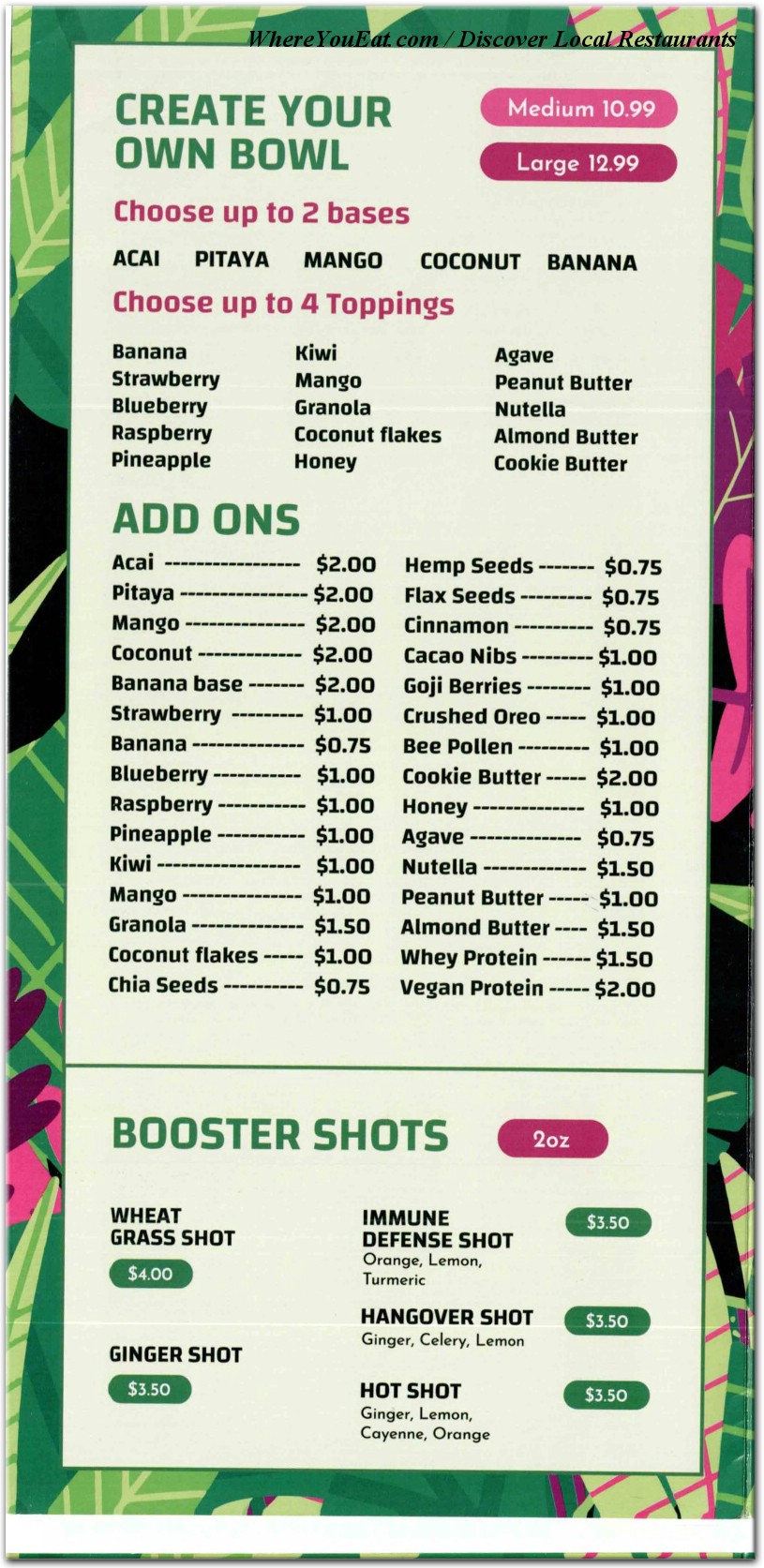 menu image