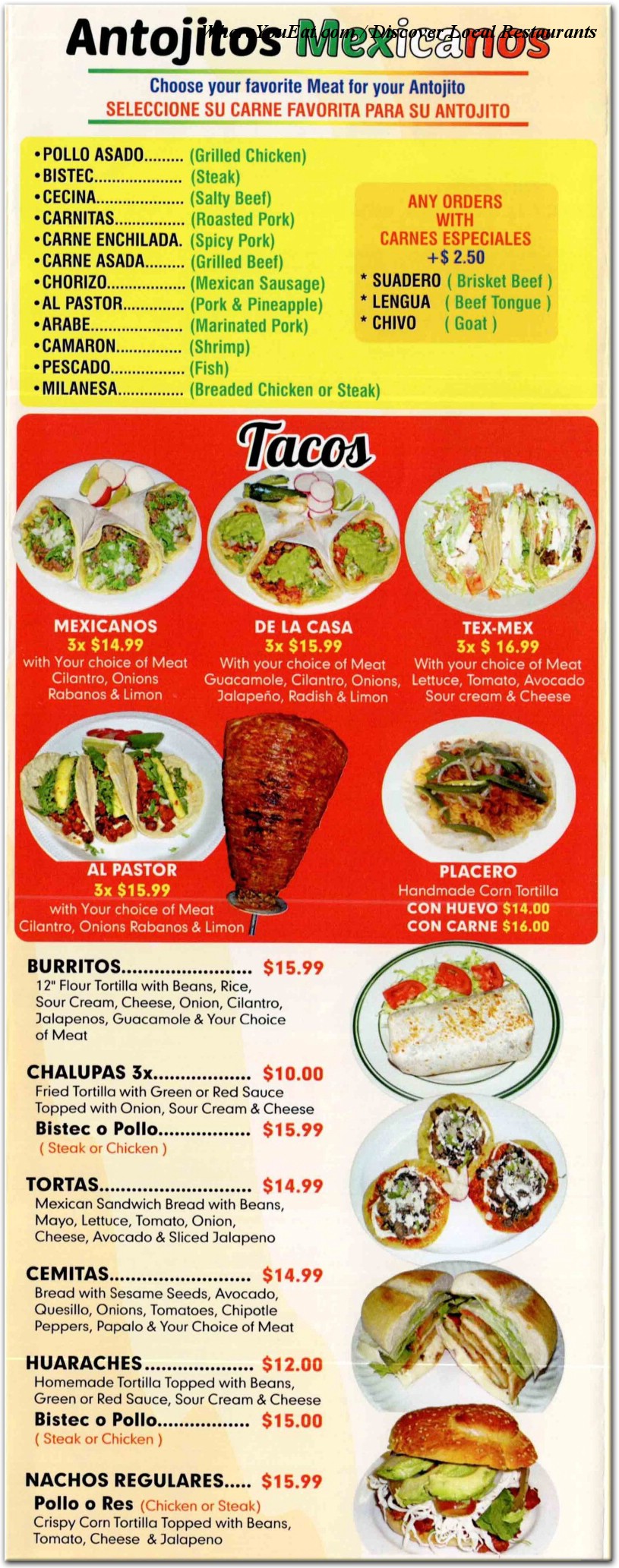 menu image