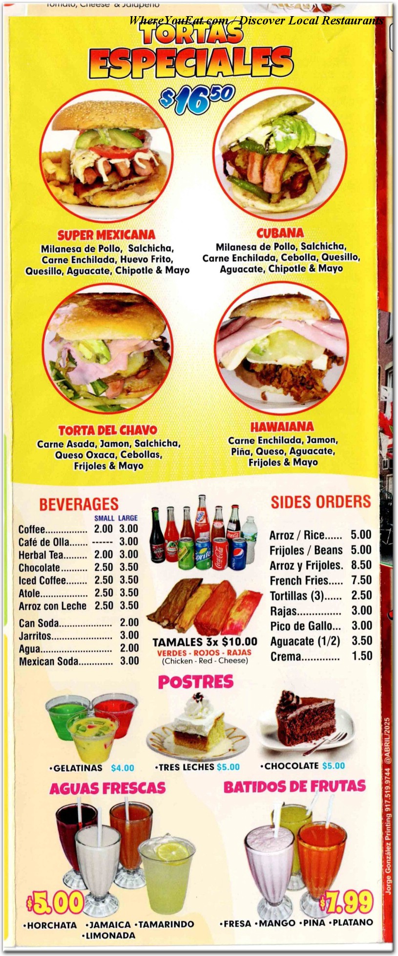 menu image