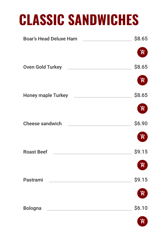 menu image