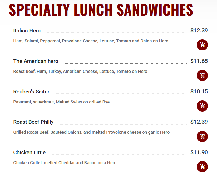 menu image