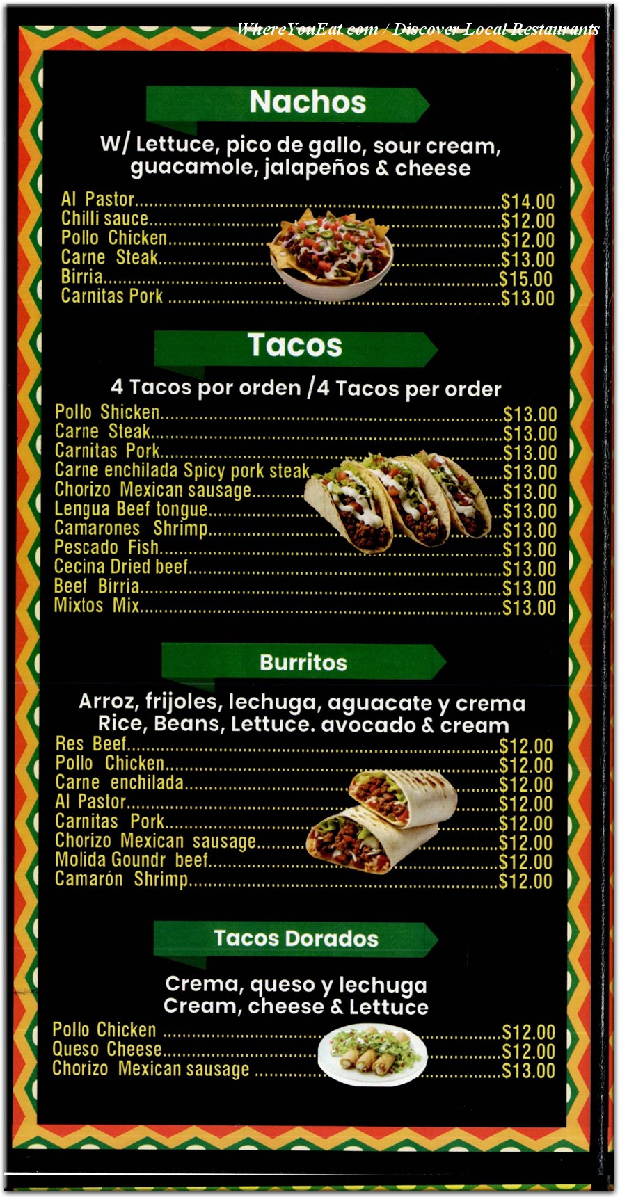 menu image