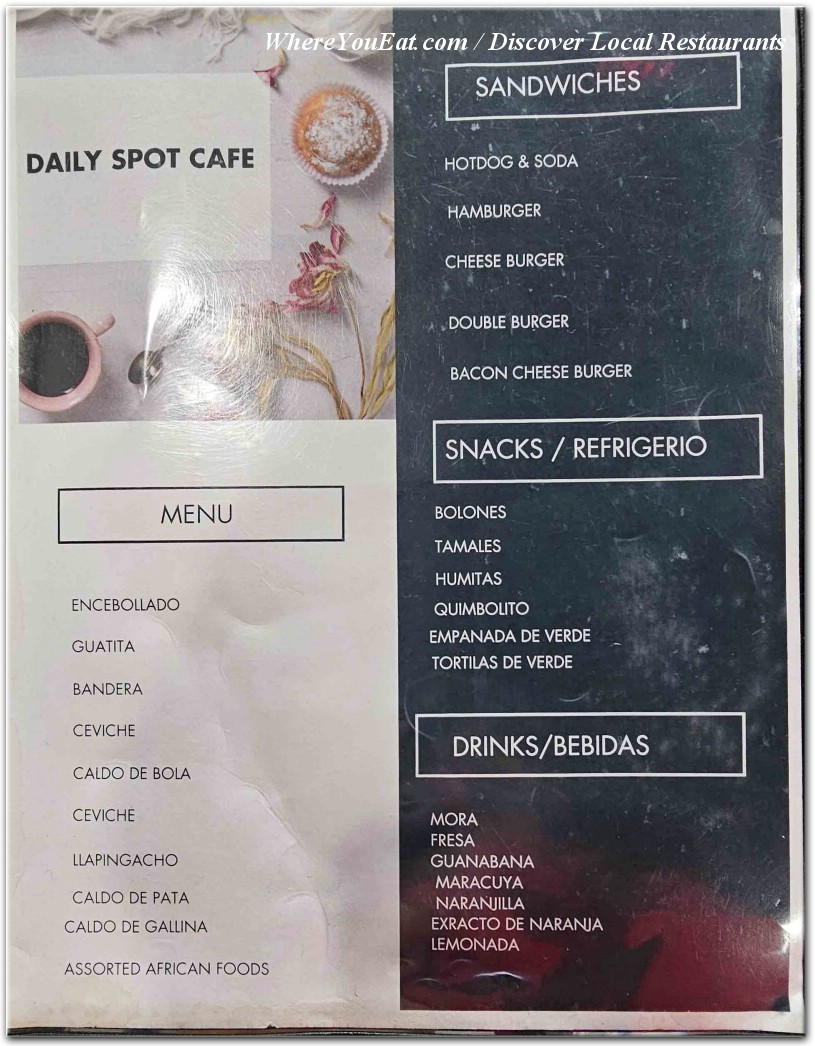 menu image