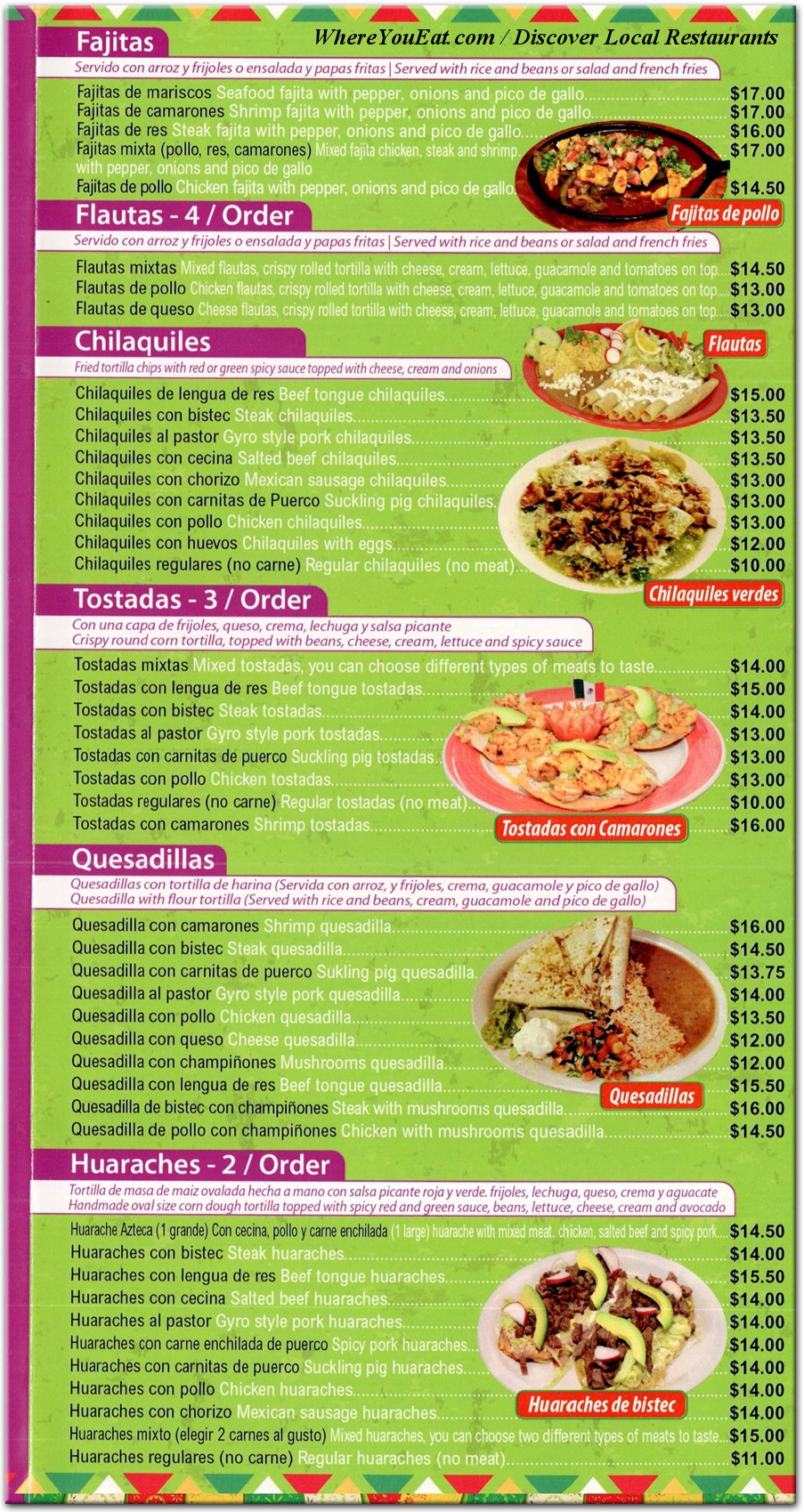 menu image