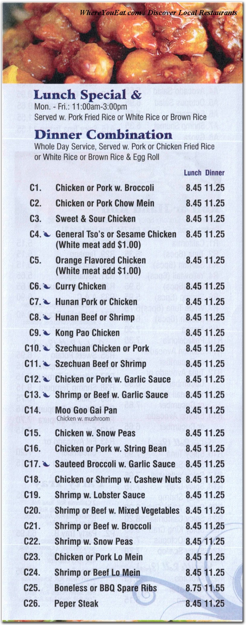 menu image