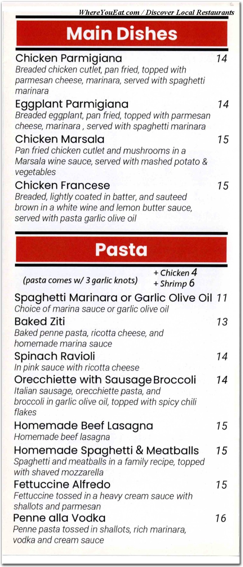 menu image