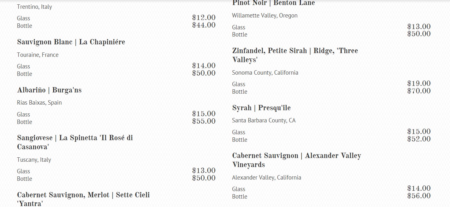 menu image