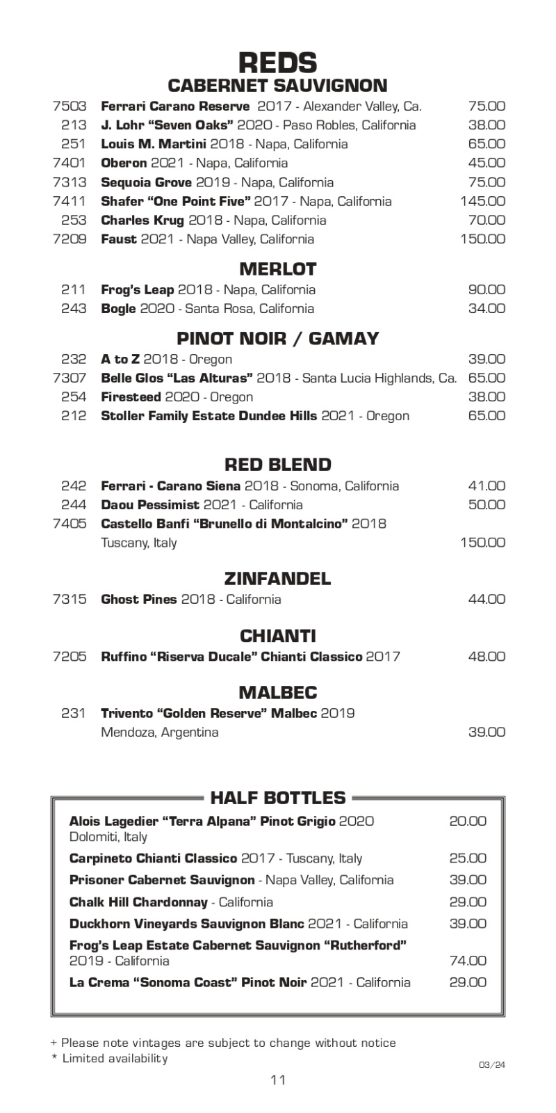 menu image