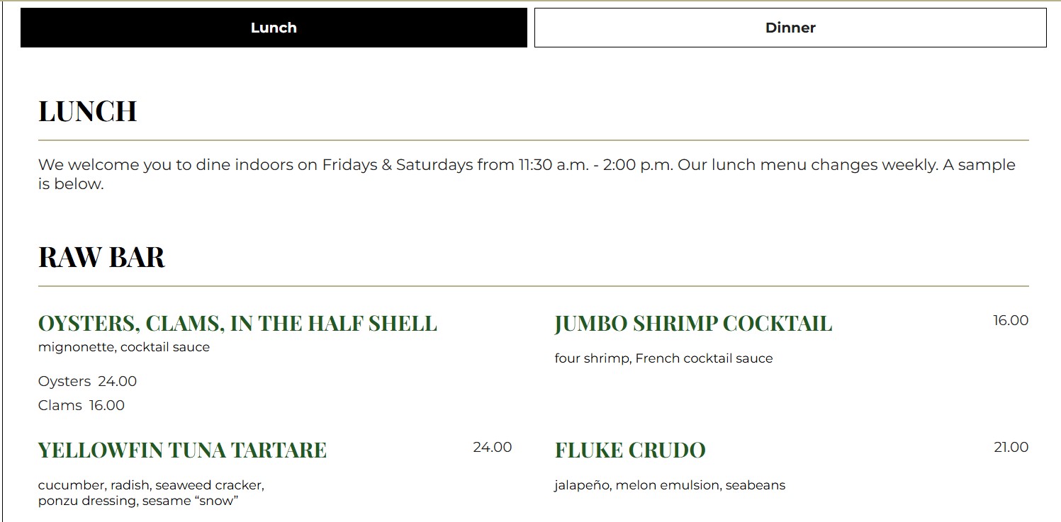 menu image