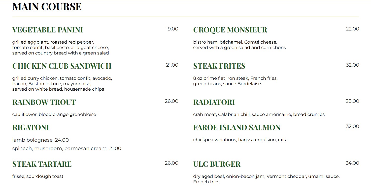 menu image