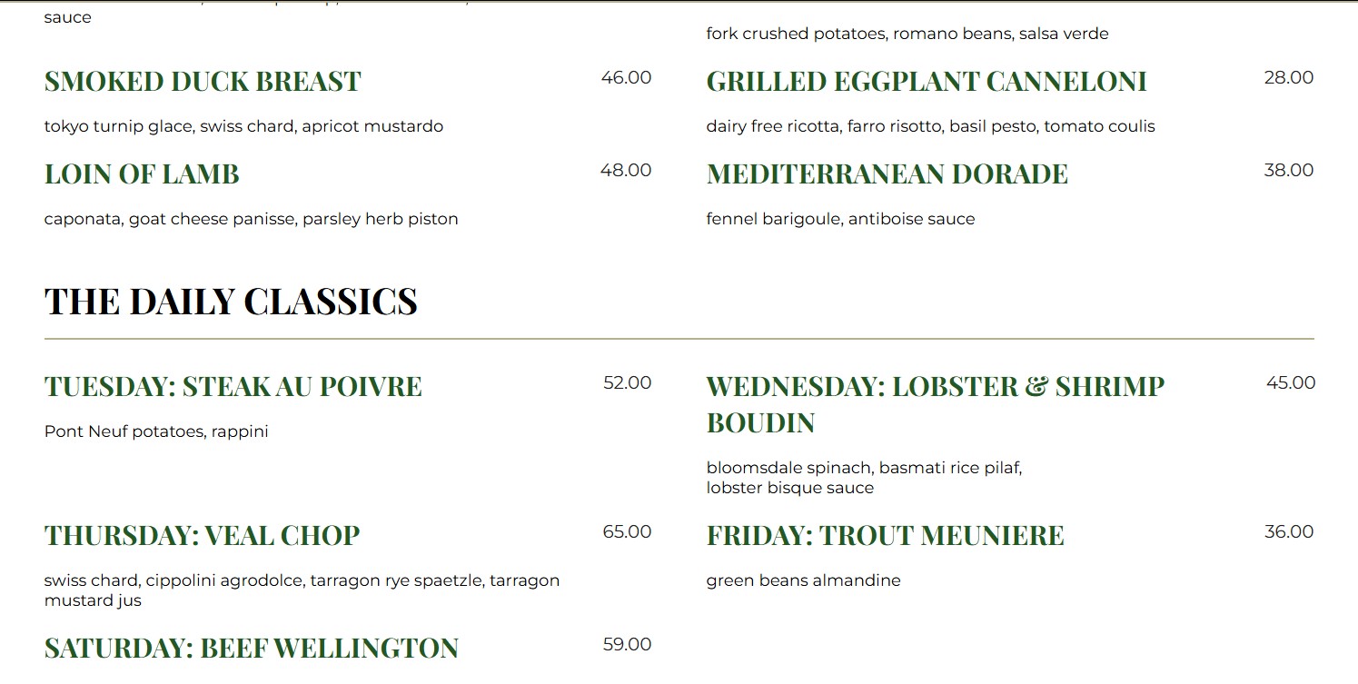 menu image