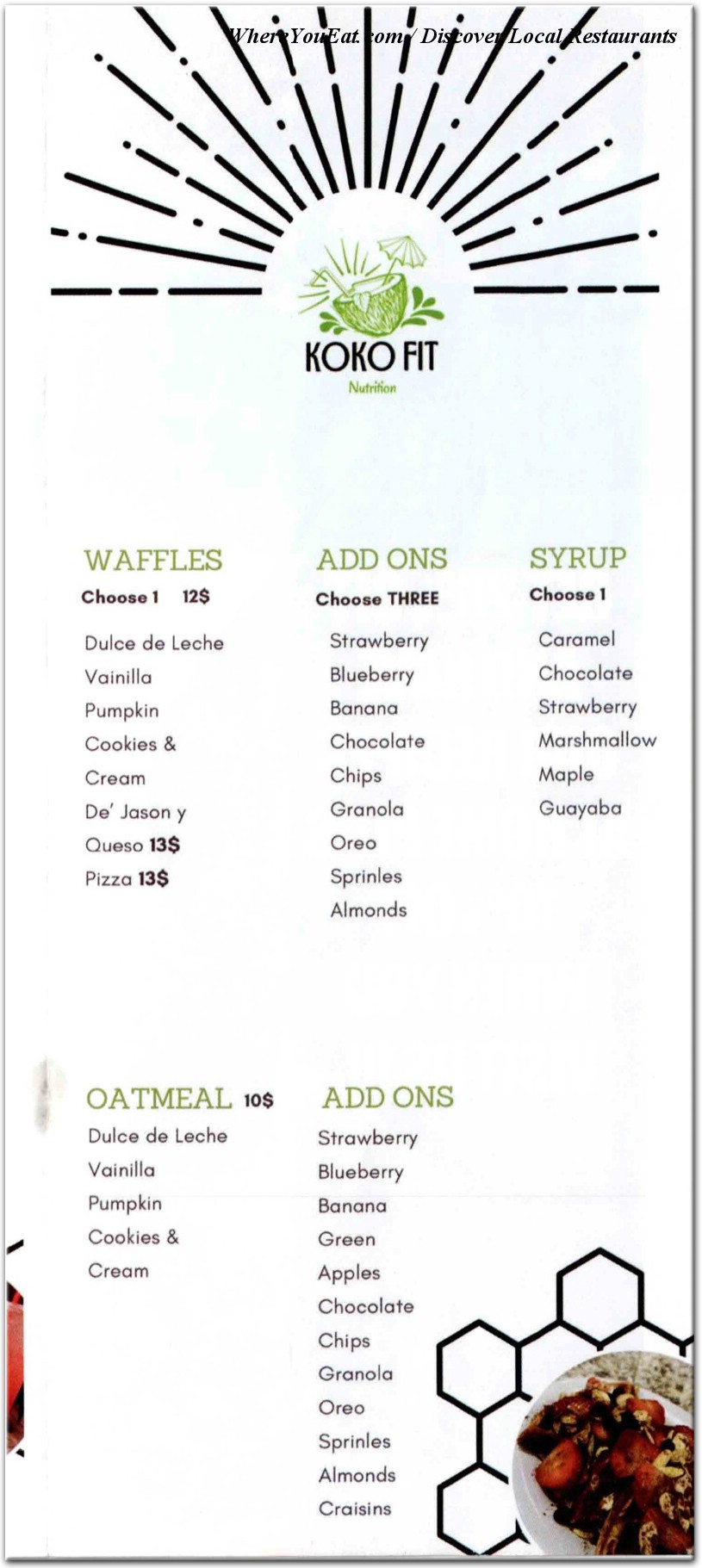 menu image