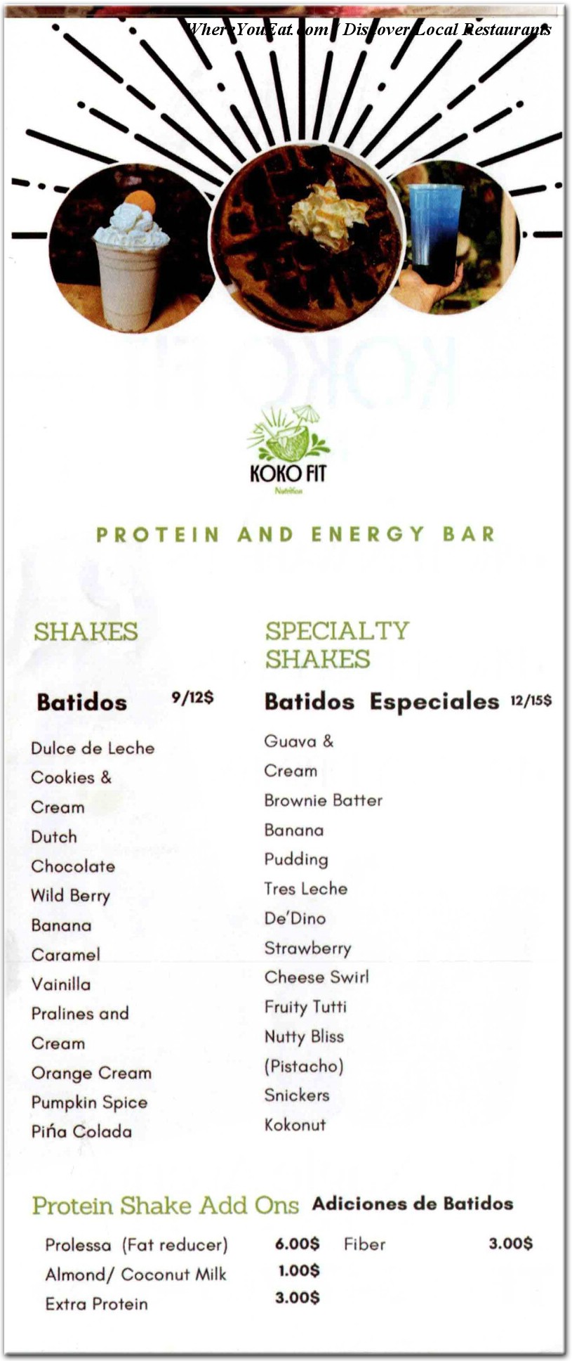 menu image
