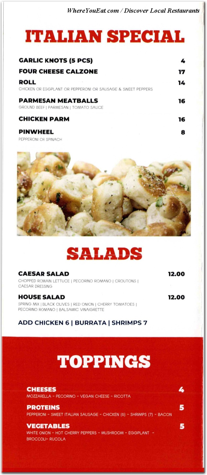 menu image