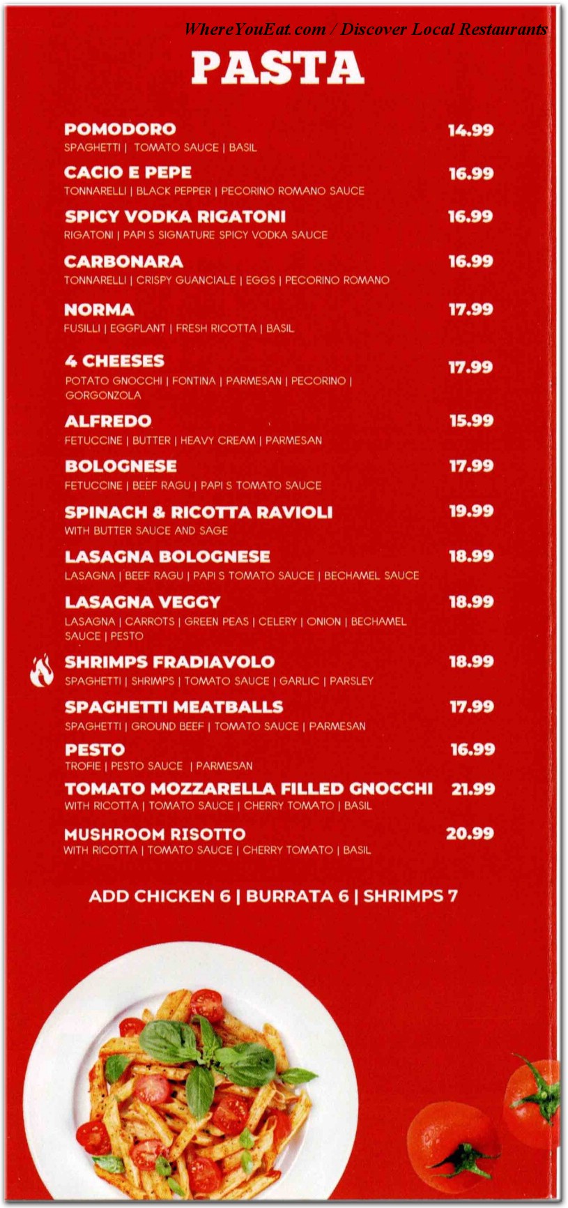 menu image