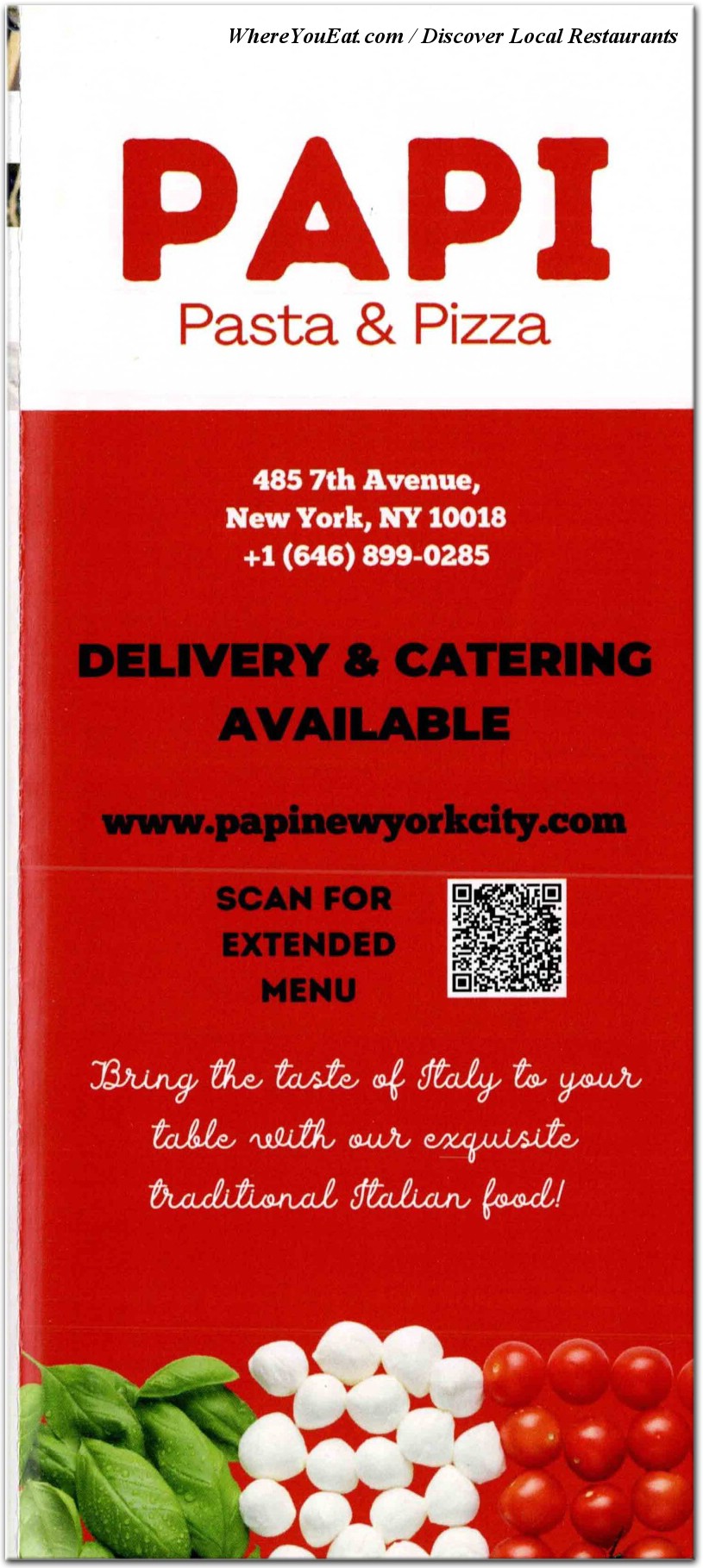 menu image