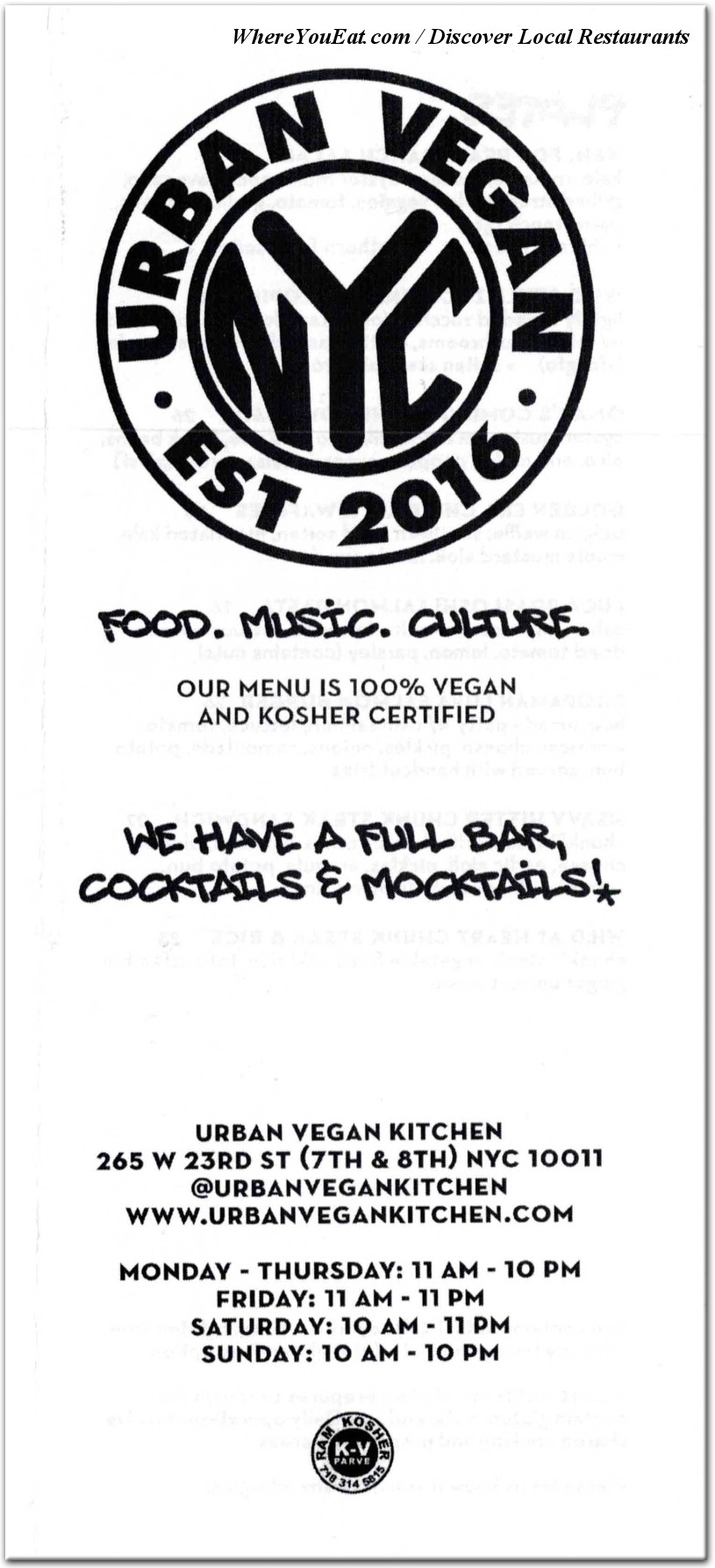 menu image