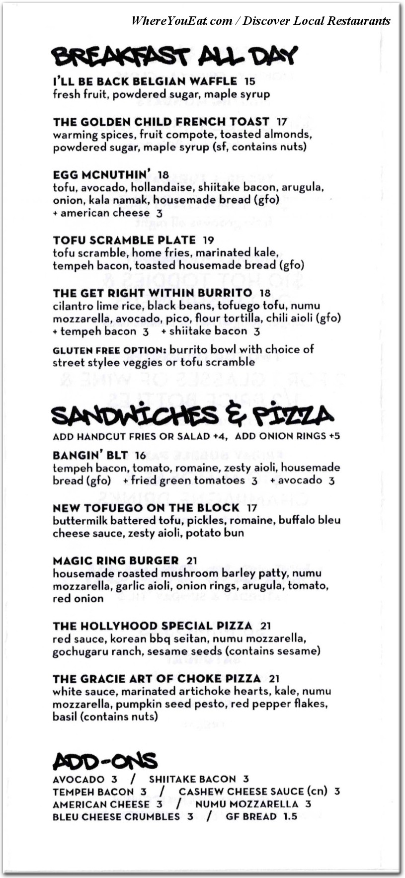 menu image