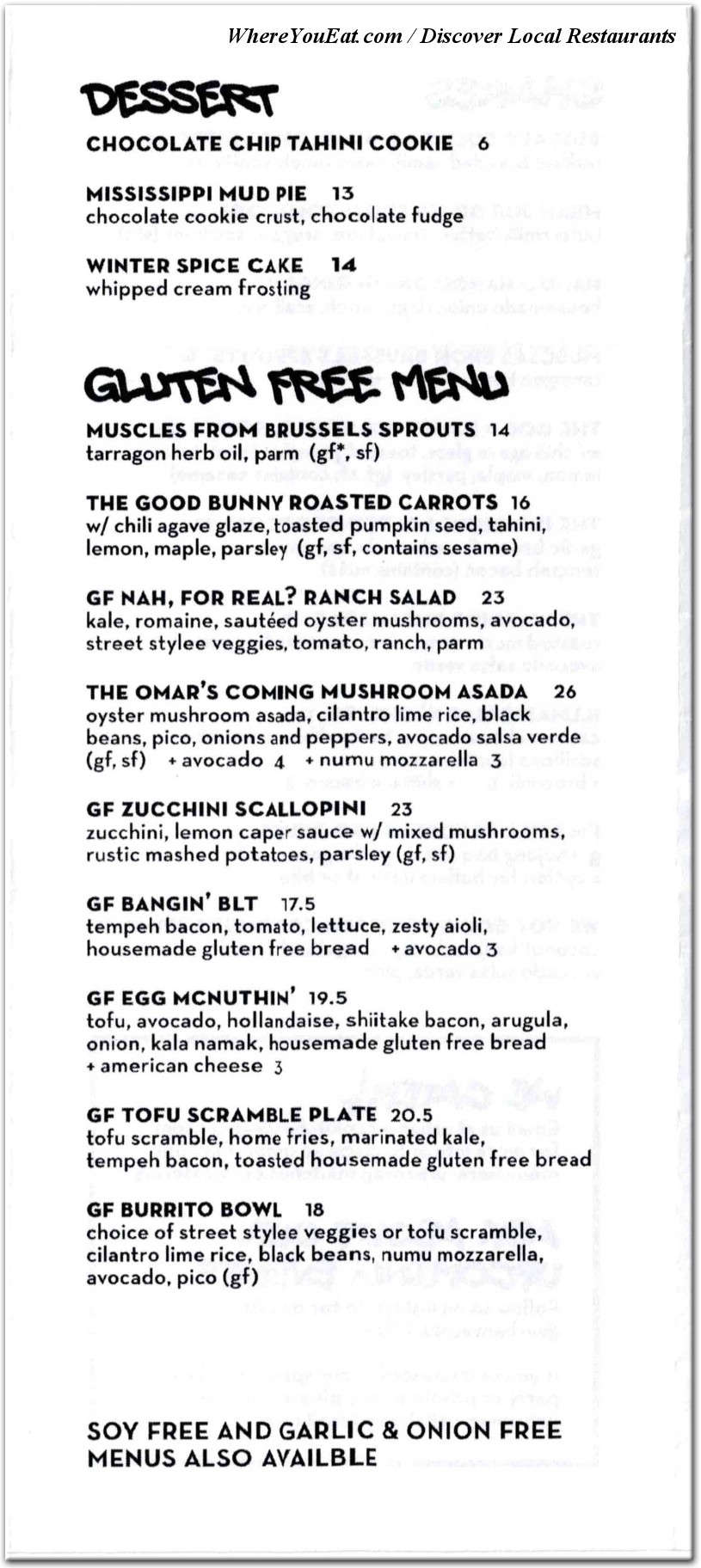 menu image