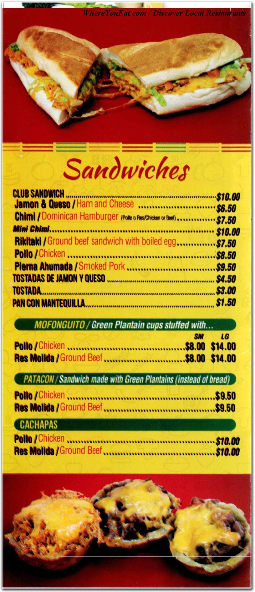 menu image