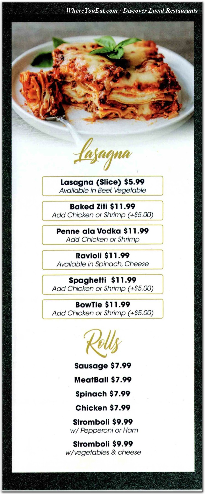 menu image
