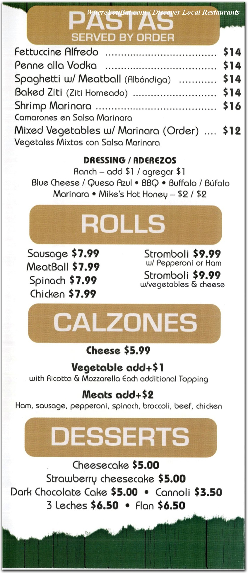 menu image