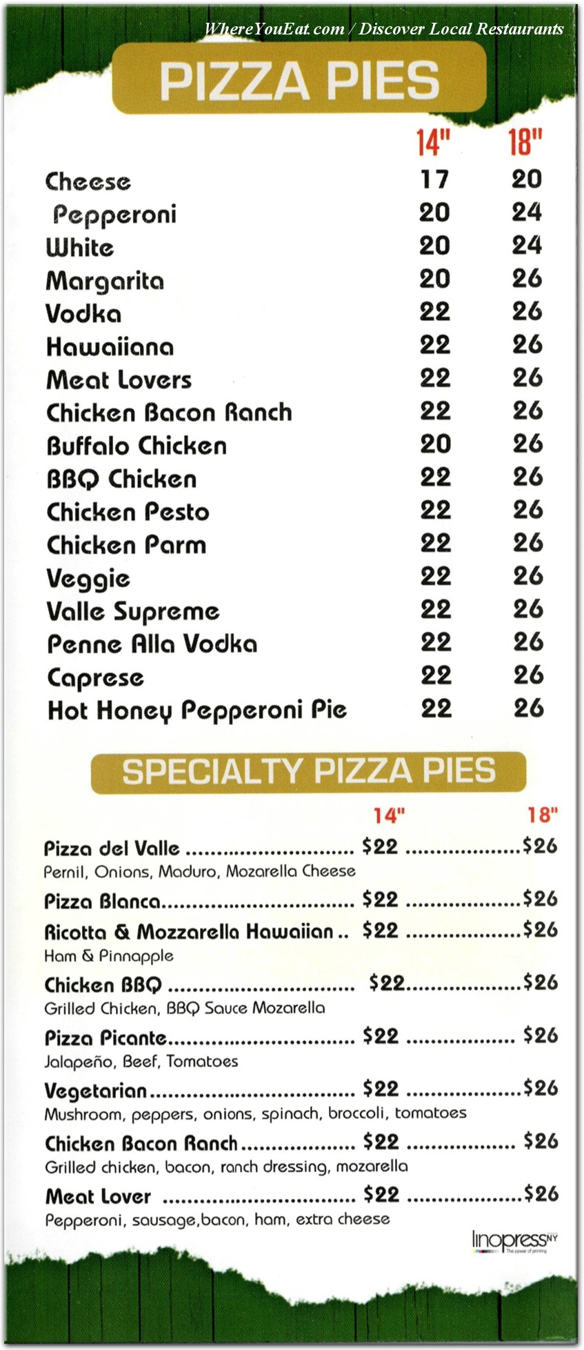 menu image