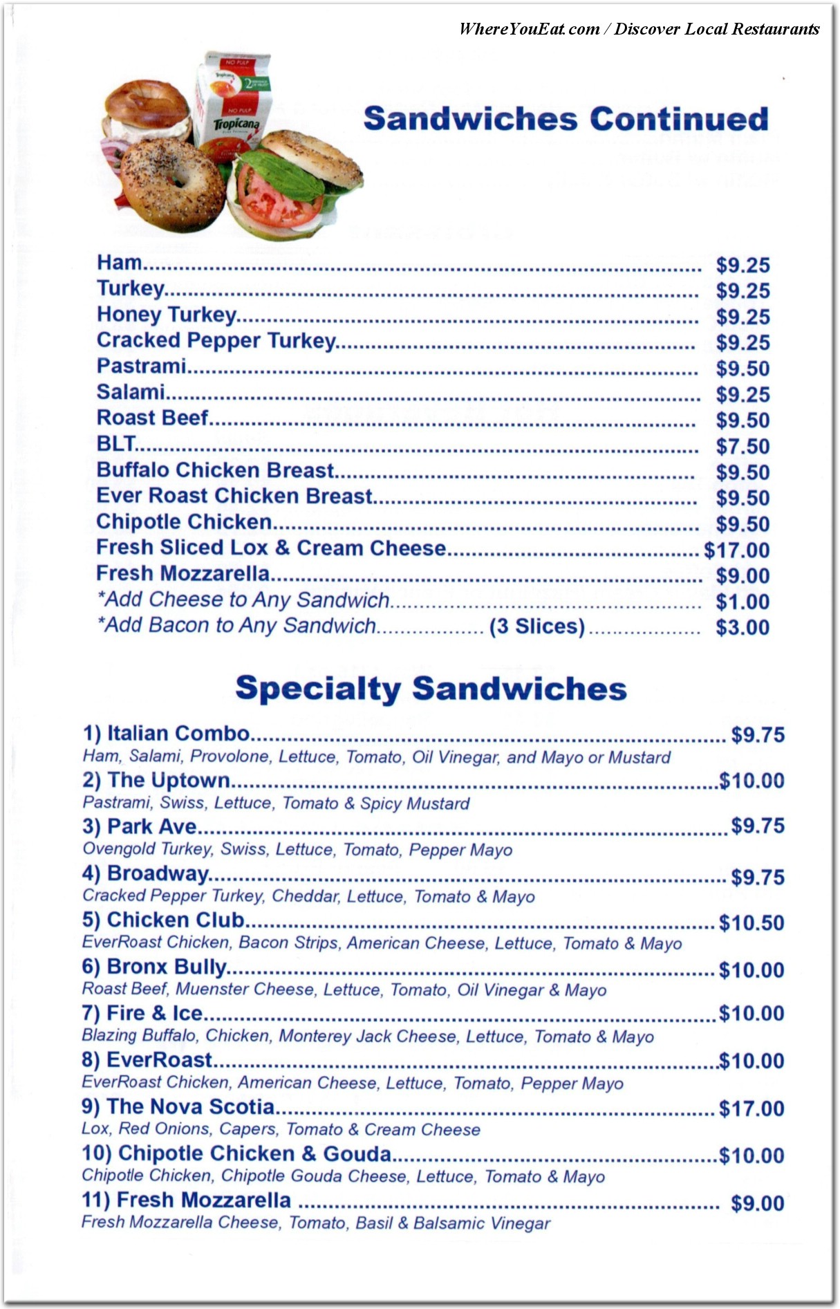 menu image