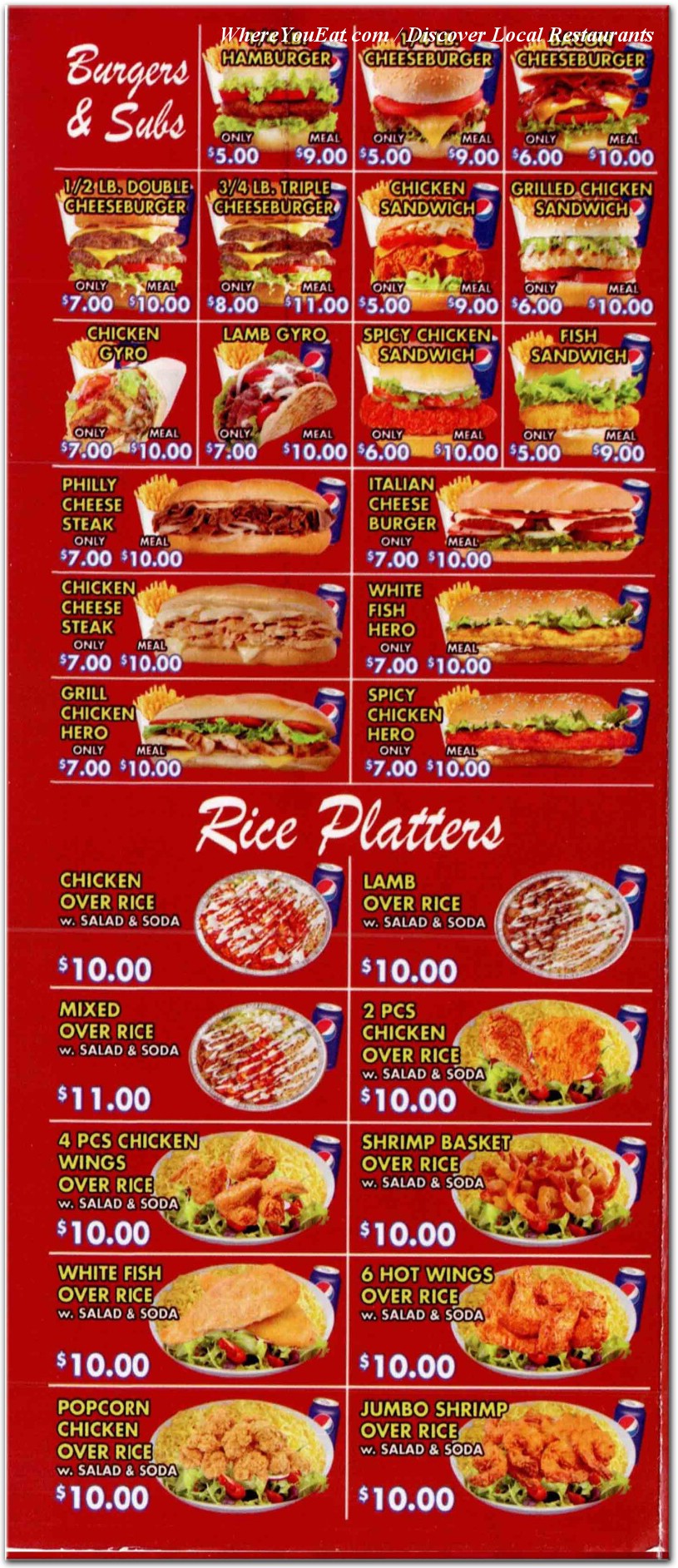 menu image