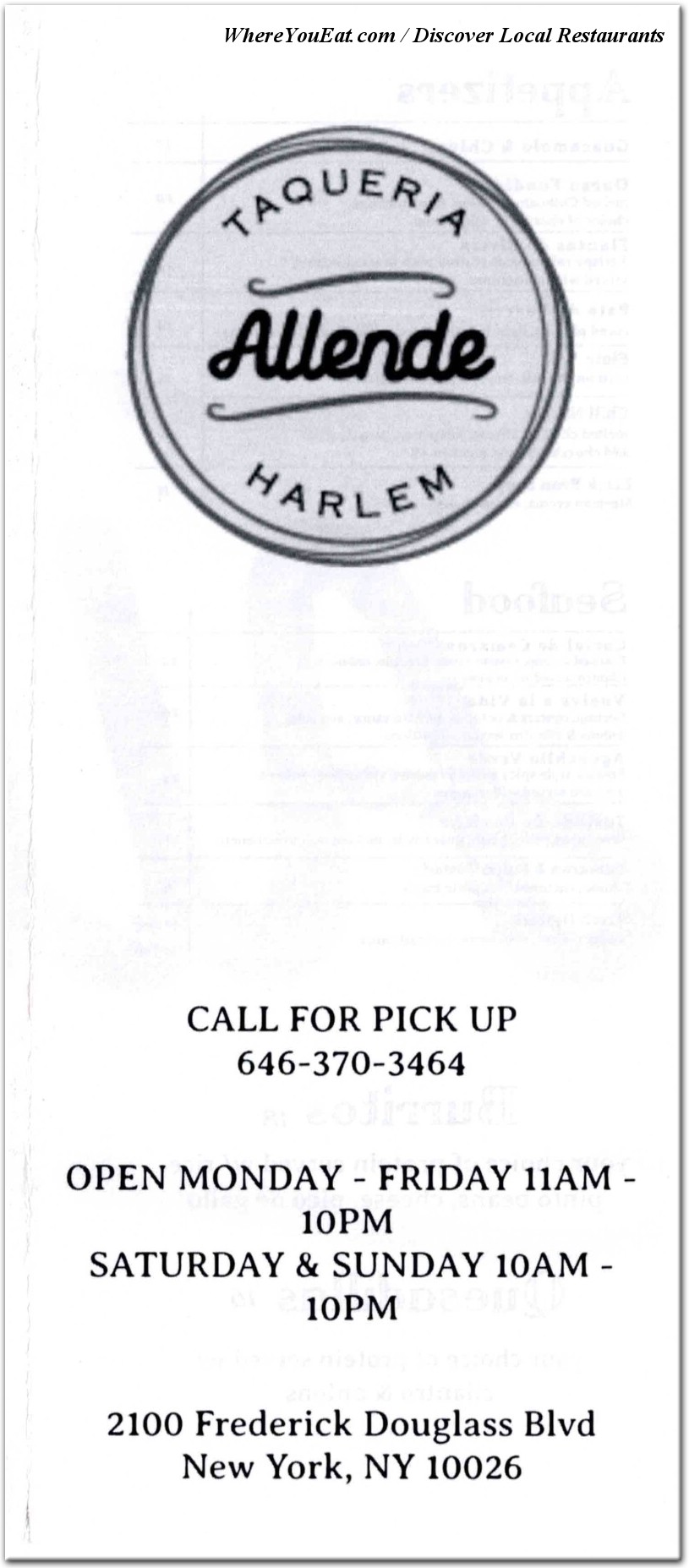 menu image